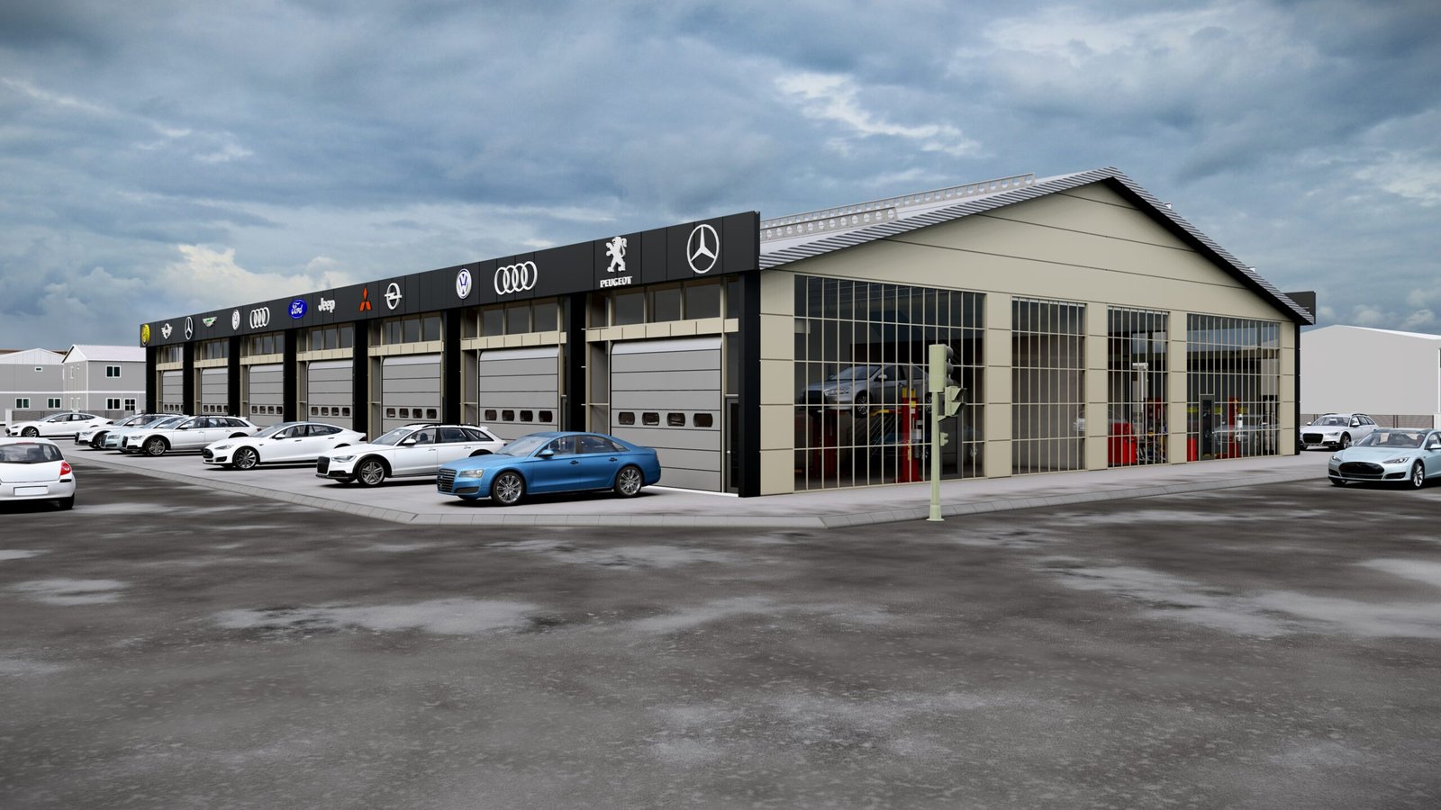 YAKUTİYE SANAYİ SİTESİ Cephe Tasarımı ve Malzeme