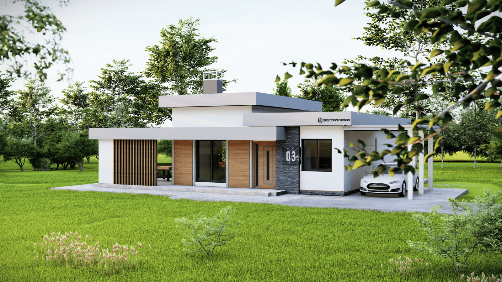 KÖY EVİ PROJESİ Yan Cephe ve Pencere Detayları