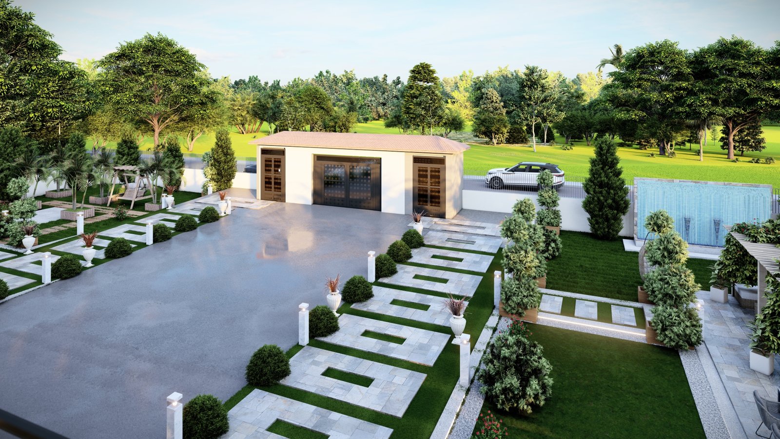 FRANSA PEYZAJ TASARIMI Gece Aydınlatması