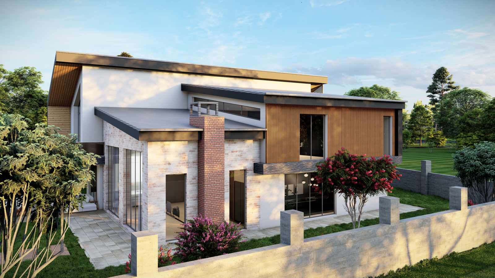 GÖCEK VİLLA TASARIMI Dış Cephe Perspektif