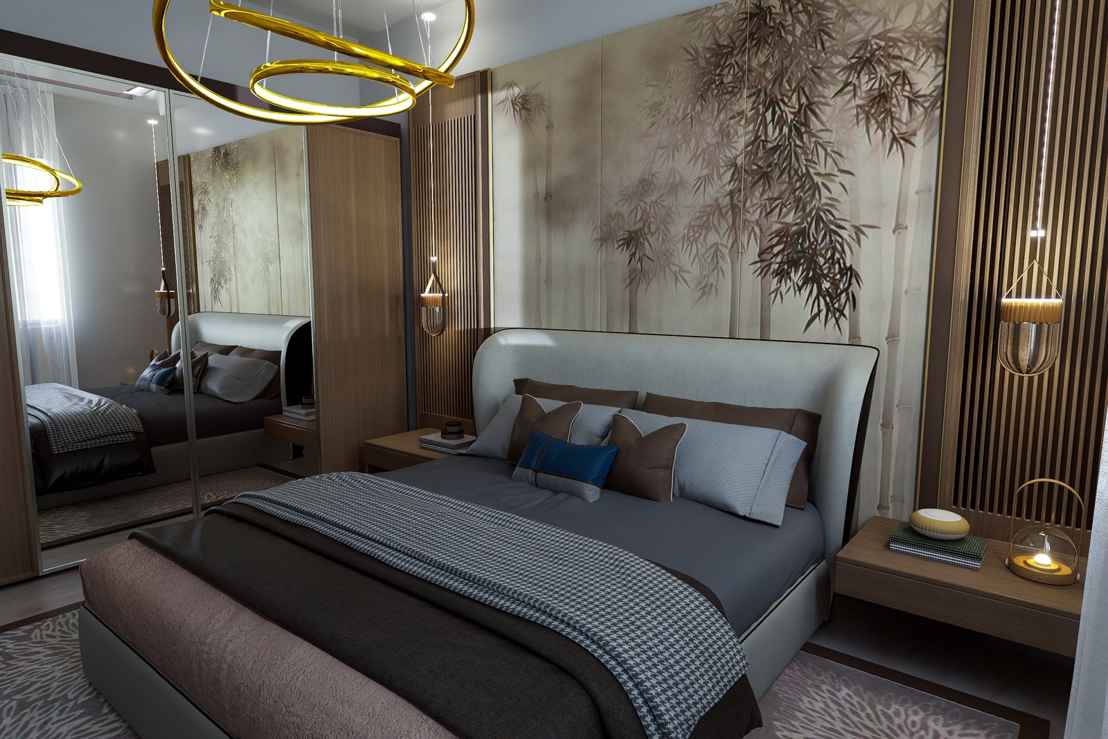 ERZURUM YATAK ODASI TASARIMI Yatak Başı Detayı