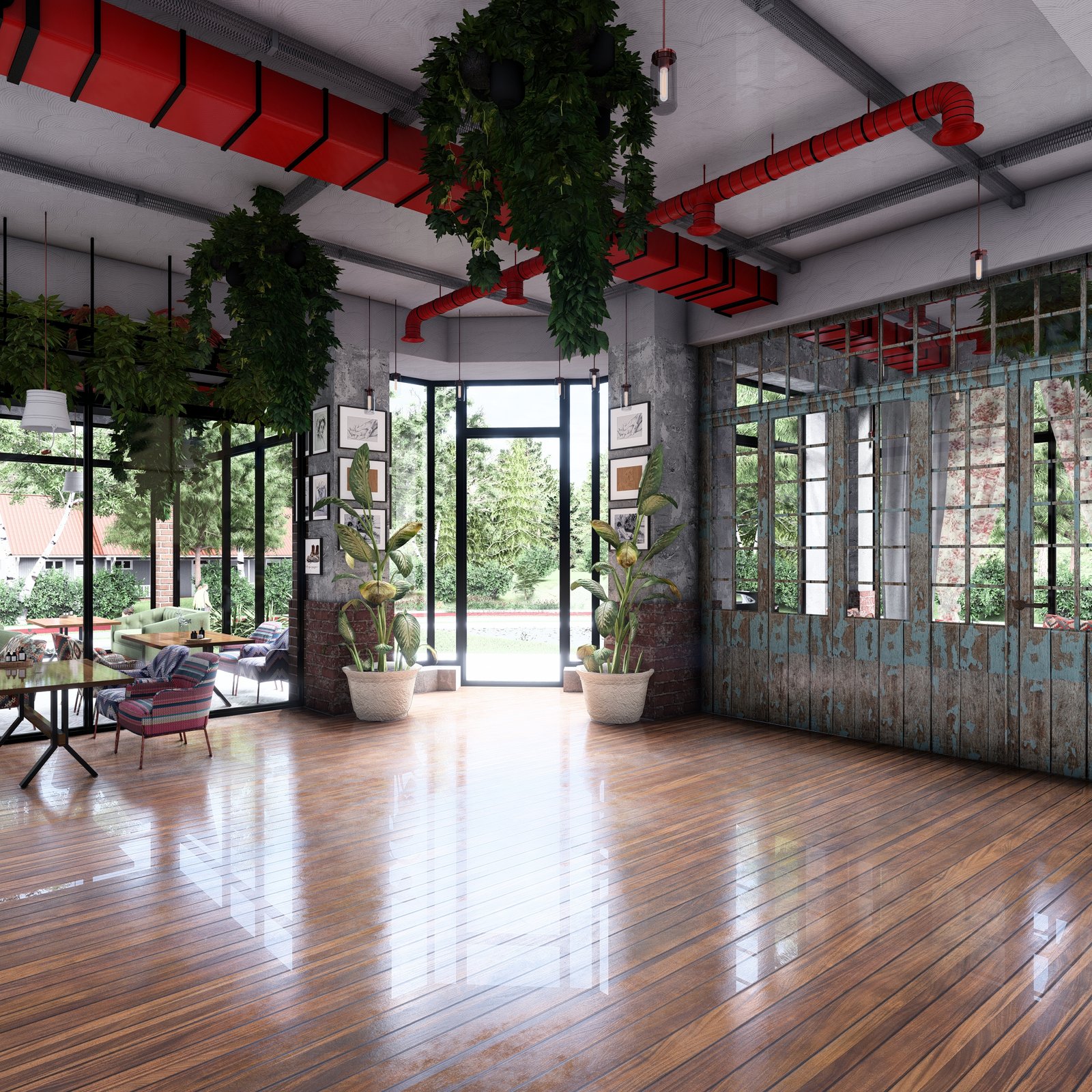 AZERBEYCAN KAFE TASARIMI Detay Görünüm