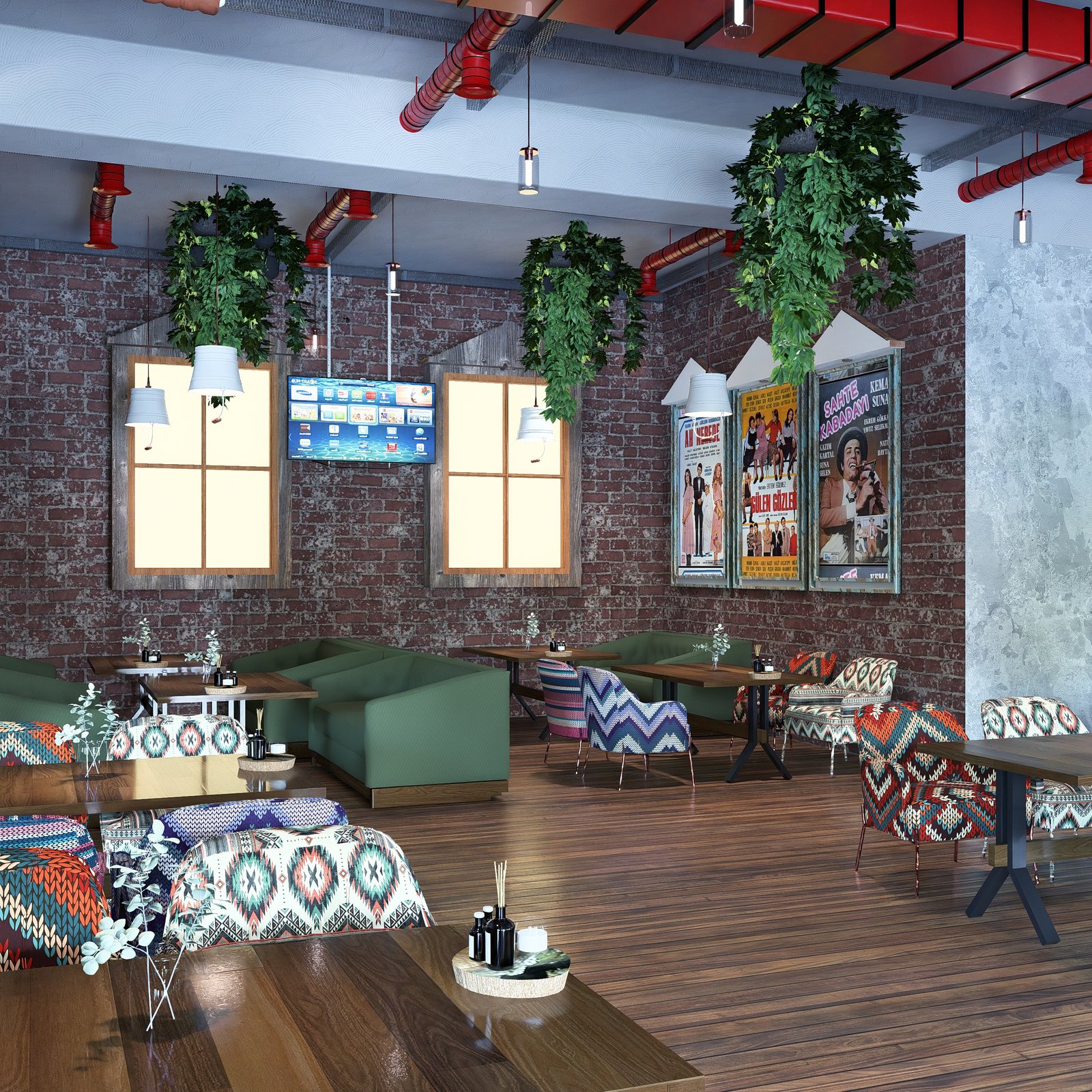 AZERBEYCAN KAFE TASARIMI Bar ve Servis Alanı