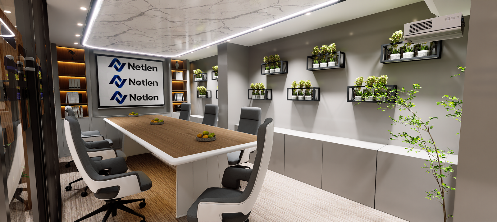 OFİS BÜRO TASARIMI Detaylar ve Aydınlatma