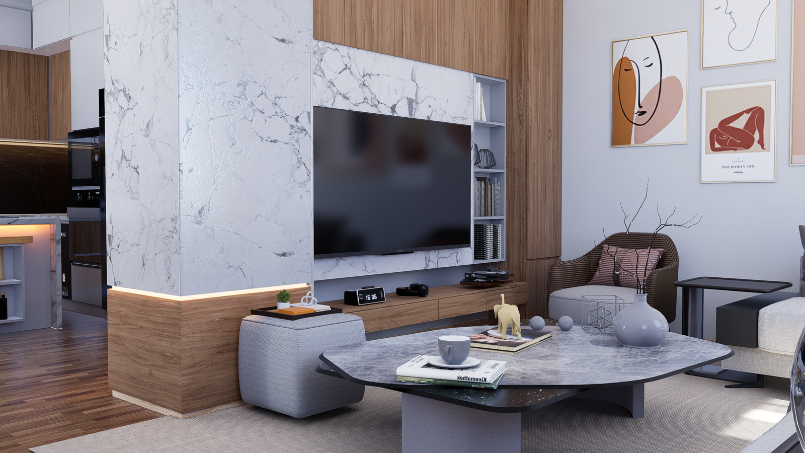 SALON TASARIMI Salon Genel Görünüm