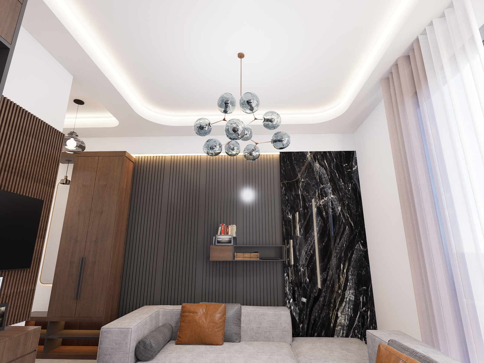 Salon ve Mutfak Genel Bakış