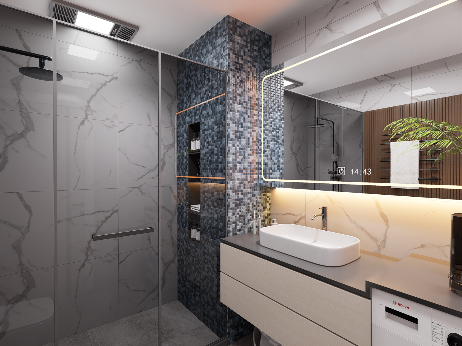 BANYO TASARIMI ERZURUM Aydınlatma Detayları